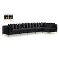  Manufacturer Color_Black -- Meridian Tremblay Fabric 6 pc Sectional IMAGE 1