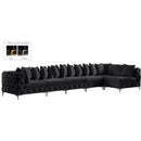  Manufacturer Color_Black -- Meridian Tremblay Fabric 6 pc Sectional IMAGE 2