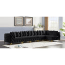  Manufacturer Color_Black -- Meridian Tremblay Fabric 6 pc Sectional IMAGE 3