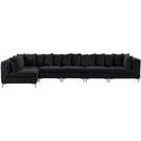  Manufacturer Color_Black -- Meridian Tremblay Fabric 6 pc Sectional IMAGE 6
