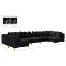  Manufacturer Color_Black -- Meridian Tremblay Fabric 7 pc Sectional IMAGE 13
