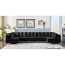  Manufacturer Color_Black -- Meridian Tremblay Fabric 7 pc Sectional IMAGE 4