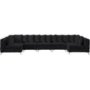  Manufacturer Color_Black -- Meridian Tremblay Fabric 7 pc Sectional IMAGE 6