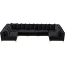  Manufacturer Color_Black -- Meridian Tremblay Fabric 7 pc Sectional IMAGE 7