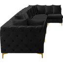  Manufacturer Color_Black -- Meridian Tremblay Fabric 7 pc Sectional IMAGE 11