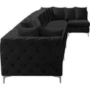 Manufacturer Color_Black -- Meridian Tremblay Fabric 7 pc Sectional IMAGE 12