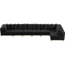  Manufacturer Color_Black -- Meridian Tremblay Fabric 7 pc Sectional IMAGE 15