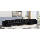  Manufacturer Color_Black -- Meridian Tremblay Fabric 7 pc Sectional IMAGE 3
