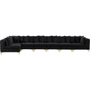  Manufacturer Color_Black -- Meridian Tremblay Fabric 7 pc Sectional IMAGE 7