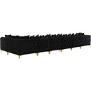  Manufacturer Color_Black -- Meridian Tremblay Fabric 7 pc Sectional IMAGE 9