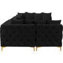  Manufacturer Color_Black -- Meridian Tremblay Fabric 7 pc Sectional IMAGE 11