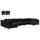  Manufacturer Color_Black -- Meridian Tremblay Fabric 7 pc Sectional IMAGE 15