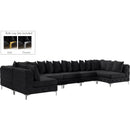  Manufacturer Color_Black -- Meridian Tremblay Fabric 7 pc Sectional IMAGE 2