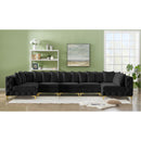  Manufacturer Color_Black -- Meridian Tremblay Fabric 7 pc Sectional IMAGE 3