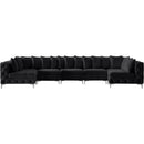  Manufacturer Color_Black -- Meridian Tremblay Fabric 7 pc Sectional IMAGE 6