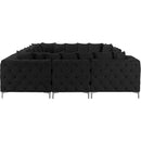  Manufacturer Color_Black -- Meridian Tremblay Fabric 8 pc Sectional IMAGE 12