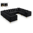  Manufacturer Color_Black -- Meridian Tremblay Fabric 8 pc Sectional IMAGE 1