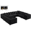  Manufacturer Color_Black -- Meridian Tremblay Fabric 8 pc Sectional IMAGE 2