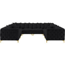 Manufacturer Color_Black -- Meridian Tremblay Fabric 8 pc Sectional IMAGE 5