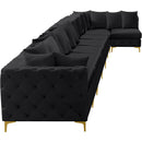  Manufacturer Color_Black -- Meridian Tremblay Fabric 8 pc Sectional IMAGE 11
