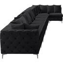  Manufacturer Color_Black -- Meridian Tremblay Fabric 8 pc Sectional IMAGE 12