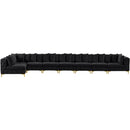  Manufacturer Color_Black -- Meridian Tremblay Fabric 8 pc Sectional IMAGE 5