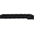  Manufacturer Color_Black -- Meridian Tremblay Fabric 8 pc Sectional IMAGE 8