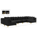 Manufacturer Color_Black -- Meridian Tremblay Fabric 8 pc Sectional IMAGE 15