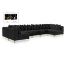  Manufacturer Color_Black -- Meridian Tremblay Fabric 8 pc Sectional IMAGE 1