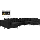 Manufacturer Color_Black -- Meridian Tremblay Fabric 8 pc Sectional IMAGE 2