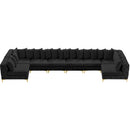  Manufacturer Color_Black -- Meridian Tremblay Fabric 8 pc Sectional IMAGE 5