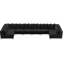  Manufacturer Color_Black -- Meridian Tremblay Fabric 8 pc Sectional IMAGE 6