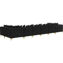  Manufacturer Color_Black -- Meridian Tremblay Fabric 8 pc Sectional IMAGE 7