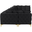  Manufacturer Color_Black -- Meridian Tremblay Fabric 9 pc Sectional IMAGE 9