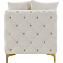  Manufacturer Color_Cream -- Tremblay Cream Velvet Upholstered Modular Armless Chair IMAGE 11