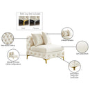  Manufacturer Color_Cream -- Tremblay Cream Velvet Upholstered Modular Armless Chair IMAGE 16