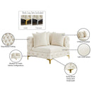  Manufacturer Color_Cream -- Tremblay Cream Velvet Upholstered Modular Corner Chair IMAGE 14