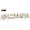  Manufacturer Color_Cream -- Tremblay 169" Cream Velvet Upholstered 6 pc Modular Sectional IMAGE 17