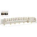  Manufacturer Color_Cream -- Tremblay 198" Cream Velvet Upholstered 7 pc Modular Sectional IMAGE 17