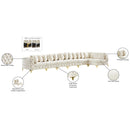  Manufacturer Color_Cream -- Tremblay 198" Cream Velvet Upholstered 7 pc Modular Sectional IMAGE 18