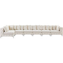  Manufacturer Color_Cream -- Tremblay 198" Cream Velvet Upholstered 7 pc Modular Sectional IMAGE 8