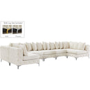 Manufacturer Color_Cream -- Tremblay 169" Cream Velvet Upholstered 7 pc Modular Sectional IMAGE 2