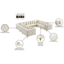  Manufacturer Color_Cream -- Tremblay 139" Cream Velvet Upholstered 8 pc Modular Sectional IMAGE 14