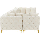  Manufacturer Color_Cream -- Tremblay 169" Cream Velvet Upholstered 8 pc Modular Sectional IMAGE 11