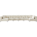  Manufacturer Color_Cream -- Tremblay 169" Cream Velvet Upholstered 8 pc Modular Sectional IMAGE 14
