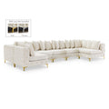  Manufacturer Color_Cream -- Tremblay 169" Cream Velvet Upholstered 8 pc Modular Sectional IMAGE 1