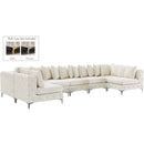  Manufacturer Color_Cream -- Tremblay 169" Cream Velvet Upholstered 8 pc Modular Sectional IMAGE 2