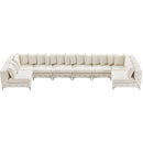  Manufacturer Color_Cream -- Tremblay 169" Cream Velvet Upholstered 8 pc Modular Sectional IMAGE 6
