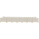 Meridian Tremblay Cream Velvet Modular Sectional IMAGE 11