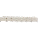  Manufacturer Color_Cream -- Tremblay 198" Cream Velvet Upholstered 9 pc Modular Sectional IMAGE 12